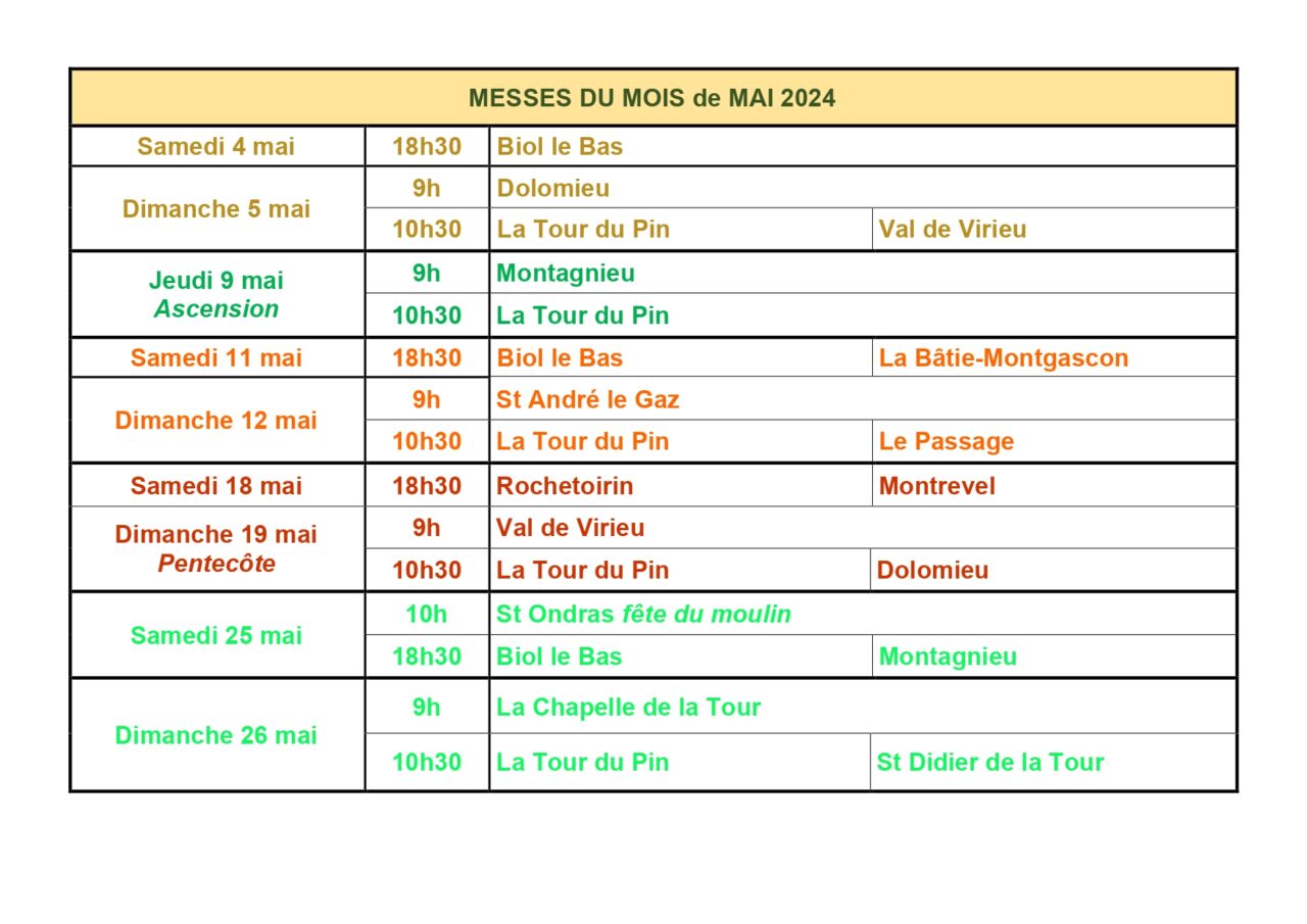 Les Horaires De Messes Et évènements Paroisse Sainte Anne 