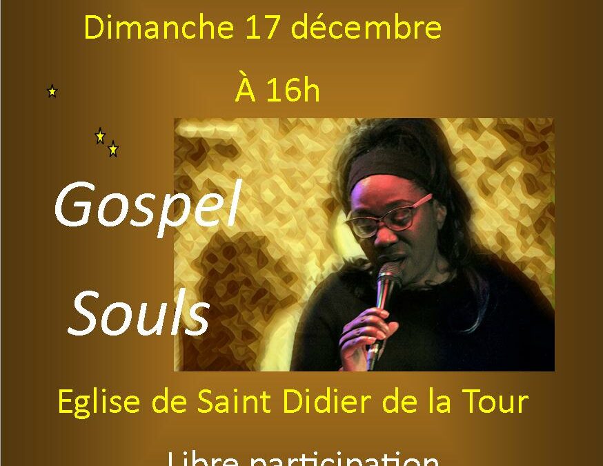 affiche A5 concert gospel du 17 décembre 2017